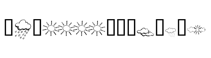 KR Weather Dings  Free Fonts Download