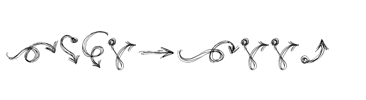 go around the books - arrows  Free Fonts Download