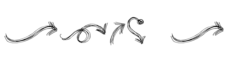 go around the books - arrows  Free Fonts Download