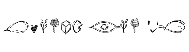 go around the books - symbols  Free Fonts Download