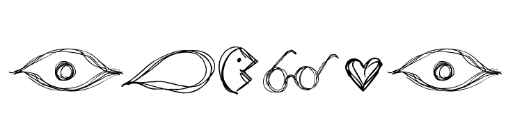 go around the books - symbols  Free Fonts Download