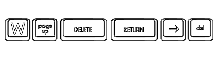 Keyboard KeysHo Hollow  Free Fonts Download