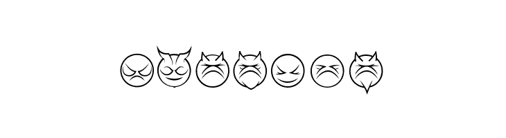 some devil faces Regular  Free Fonts Download