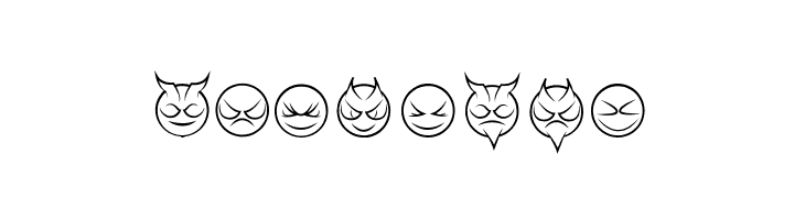 some devil faces Regular  Free Fonts Download