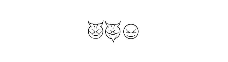 some devil faces Regular  Free Fonts Download