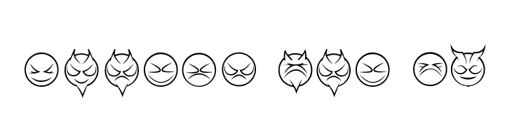 some devil faces Regular  Free Fonts Download