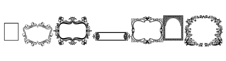 Vintage Frames  Free Fonts Download