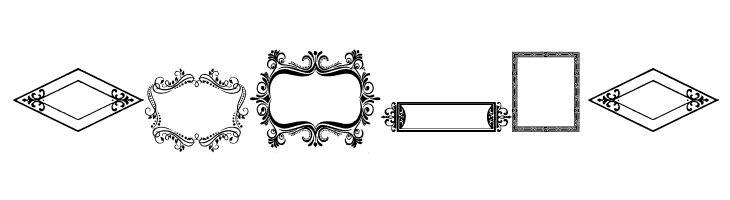 Vintage Frames  Free Fonts Download