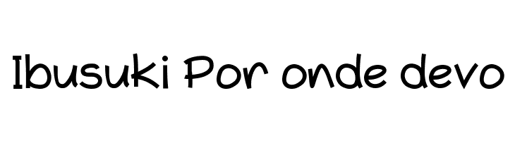 Ibusuki%2BPor%2Bonde%2Bdevo Typo Comica Font