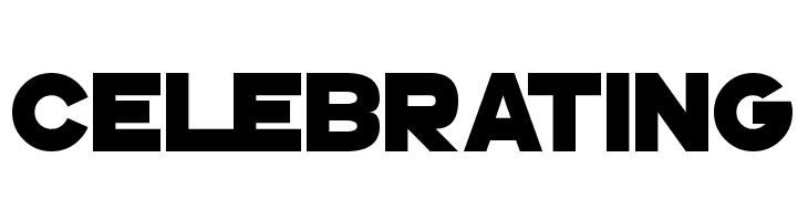 CELEBRATING GoGoPosterPunch Font