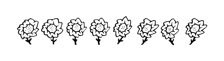 FE-Maja'sFlowers  Free Fonts Download