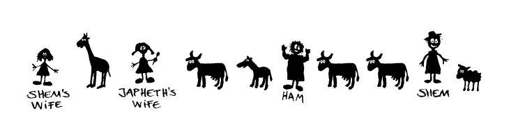 FE-Noah'sArk  Free Fonts Download