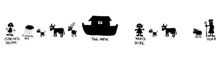 FE-Noah'sArk  Free Fonts Download