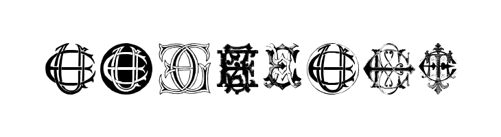 Intellecta Monograms Random Samples Twelve  Free Fonts Download