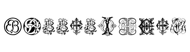Intellecta Monograms Random Samples Twelve  Free Fonts Download
