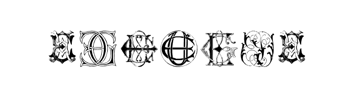 Intellecta Monograms Random Samples Twelve  Free Fonts Download