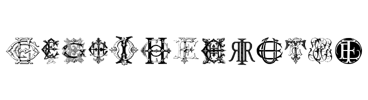 Intellecta Monograms Random Samples Twelve  Free Fonts Download