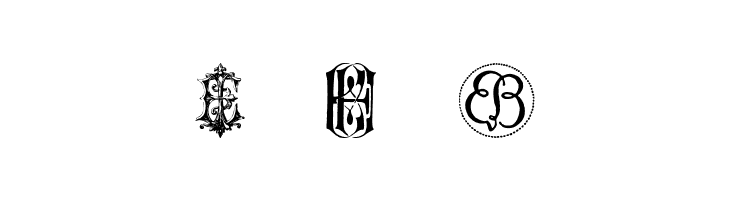 Intellecta Monograms Random Samples Twelve  Free Fonts Download