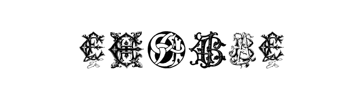 Intellecta Monograms Random Samples Twelve  Free Fonts Download
