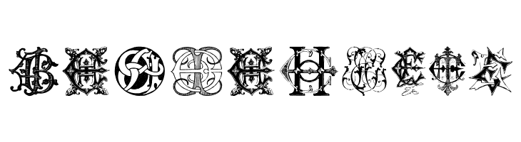 Intellecta Monograms Random Samples Twelve  Free Fonts Download