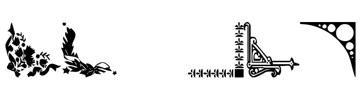 Vintage Decorative Corners 3  Free Fonts Download