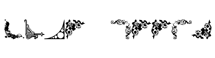 Vintage Decorative Corners 3  Free Fonts Download