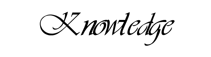 Knowledge LDS Script Italic Font