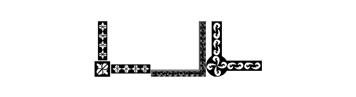 Vintage Decorative Corners 8  Free Fonts Download