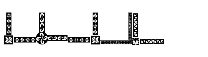 Vintage Decorative Corners 8  Free Fonts Download