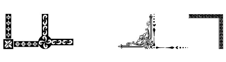 Vintage Decorative Corners 8  Free Fonts Download