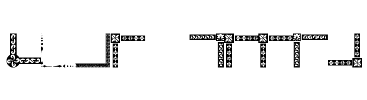 Vintage Decorative Corners 8  Free Fonts Download