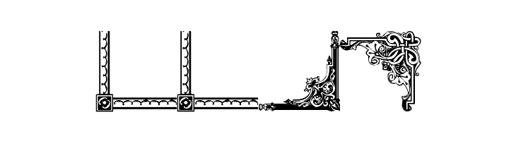 Vintage Decorative Corners 10  Free Fonts Download