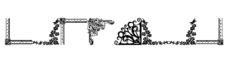 Vintage Decorative Corners 10  Free Fonts Download