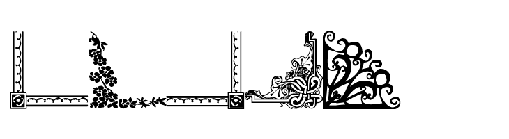 Vintage Decorative Corners 10  Free Fonts Download