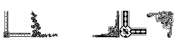 Vintage Decorative Corners 10  Free Fonts Download