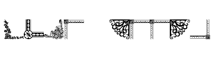 Vintage Decorative Corners 10  Free Fonts Download