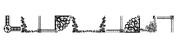 Vintage Decorative Corners 10  Free Fonts Download
