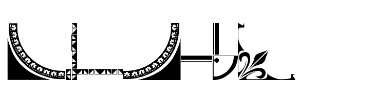 Vintage Decorative Corners 7  Free Fonts Download