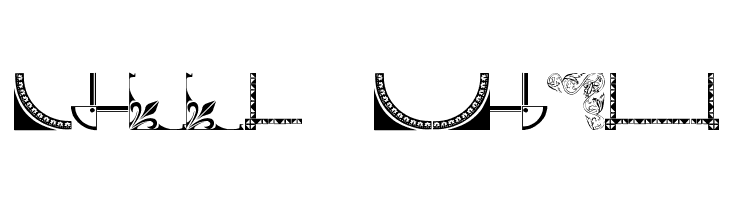 Vintage Decorative Corners 7  Free Fonts Download