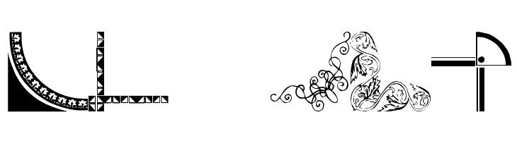 Vintage Decorative Corners 7  Free Fonts Download