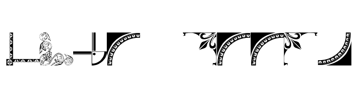 Vintage Decorative Corners 7  Free Fonts Download