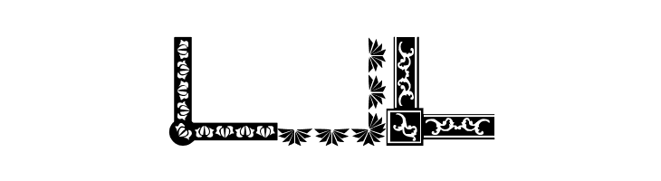 Vintage Decorative Corners 19  Free Fonts Download