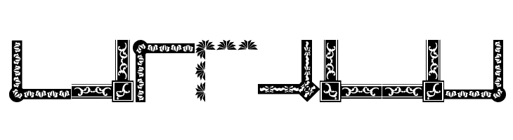 Vintage Decorative Corners 19  Free Fonts Download