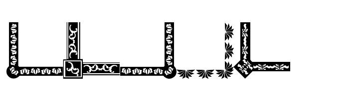 Vintage Decorative Corners 19  Free Fonts Download