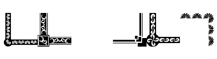 Vintage Decorative Corners 19  Free Fonts Download