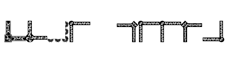 Vintage Decorative Corners 19  Free Fonts Download