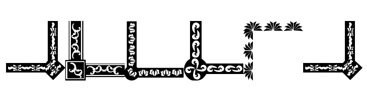 Vintage Decorative Corners 19  Free Fonts Download