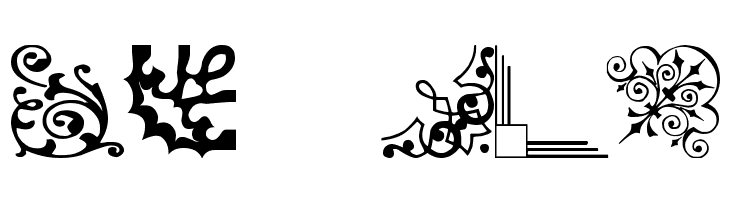 Vintage Decorative Corners 12  Free Fonts Download