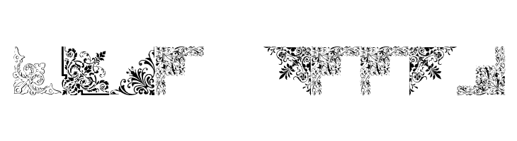 Vintage Decorative Corners 16  Free Fonts Download
