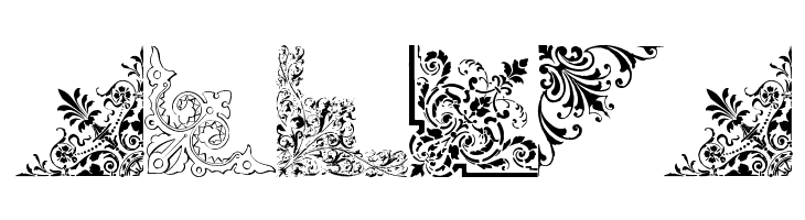 Vintage Decorative Corners 16  Free Fonts Download